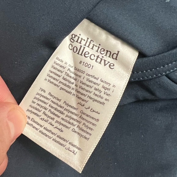 NWT girlfriend collective athletic topenga halter  bra size XXS - Picture 7 of 8